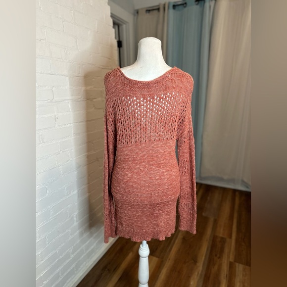 Lucky Brand Crochet Lightweight Long Sleeve Sweater - Picture 8 of 8